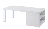 Harta White High Gloss & Chrome Coffee Table Model 82330 By ACME Furniture